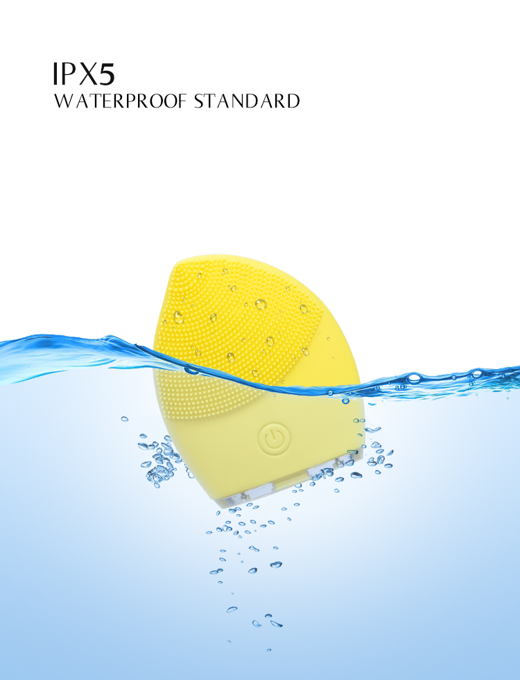Homemade Beauty Silicone Face Scrubber , Waterproof Sonic Silicone Face Brush