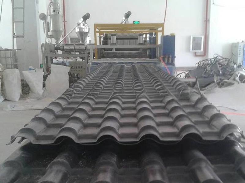 Plastic ASA PVC Recycled Corrugated Roof Tile Sheet Extrusion Making Machine