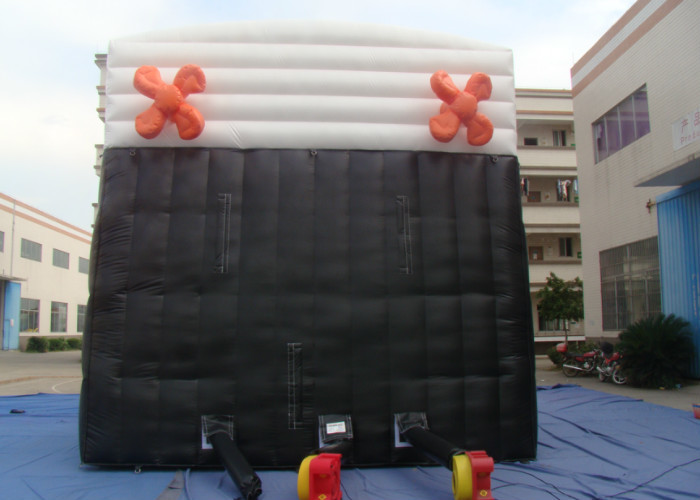 Digital Printing Commercial Inflatable Water Slides 0.55mm Pvc Tarpaulin 9 X 5.7 X 5.7m