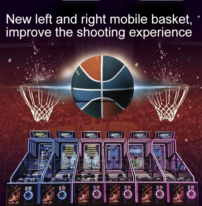 350W Screen Arcade Basketball Game Machine For Adults