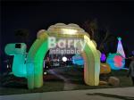 Entrance Colorful Inflatable Advertising Products , LED Advertising Blow Up Arch