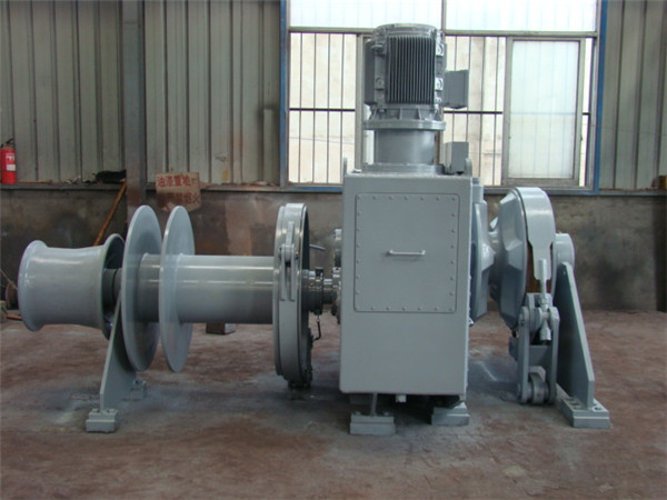 Cable Dia 60mm 65mm Drum Capacity 200m 2 Ton Power Winch Machine