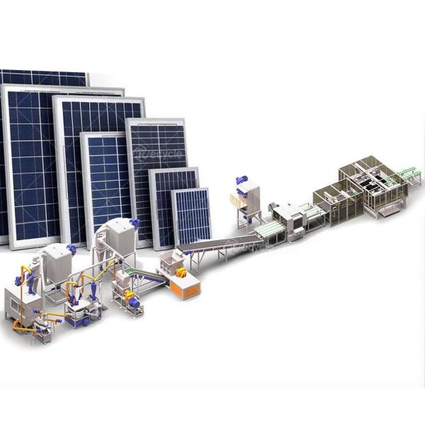 500-1500 Kg/h Capacity Automatic Solar PV Recycling Equipment for Photovoltaic