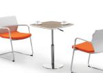 Movable Metal Legs Office Training Tables High Strength Metal Frame BV Approved