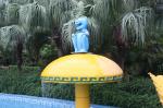 Ancient Mushroom Aqua Play Water Park Equipment / Water Spray Game