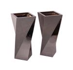 Indoor metal creative flower planter pot galvanized metal flower pots