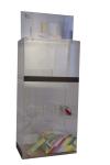 Odorless Corrugated Floor Display Box Antiwear 3 Layers Organic Glass