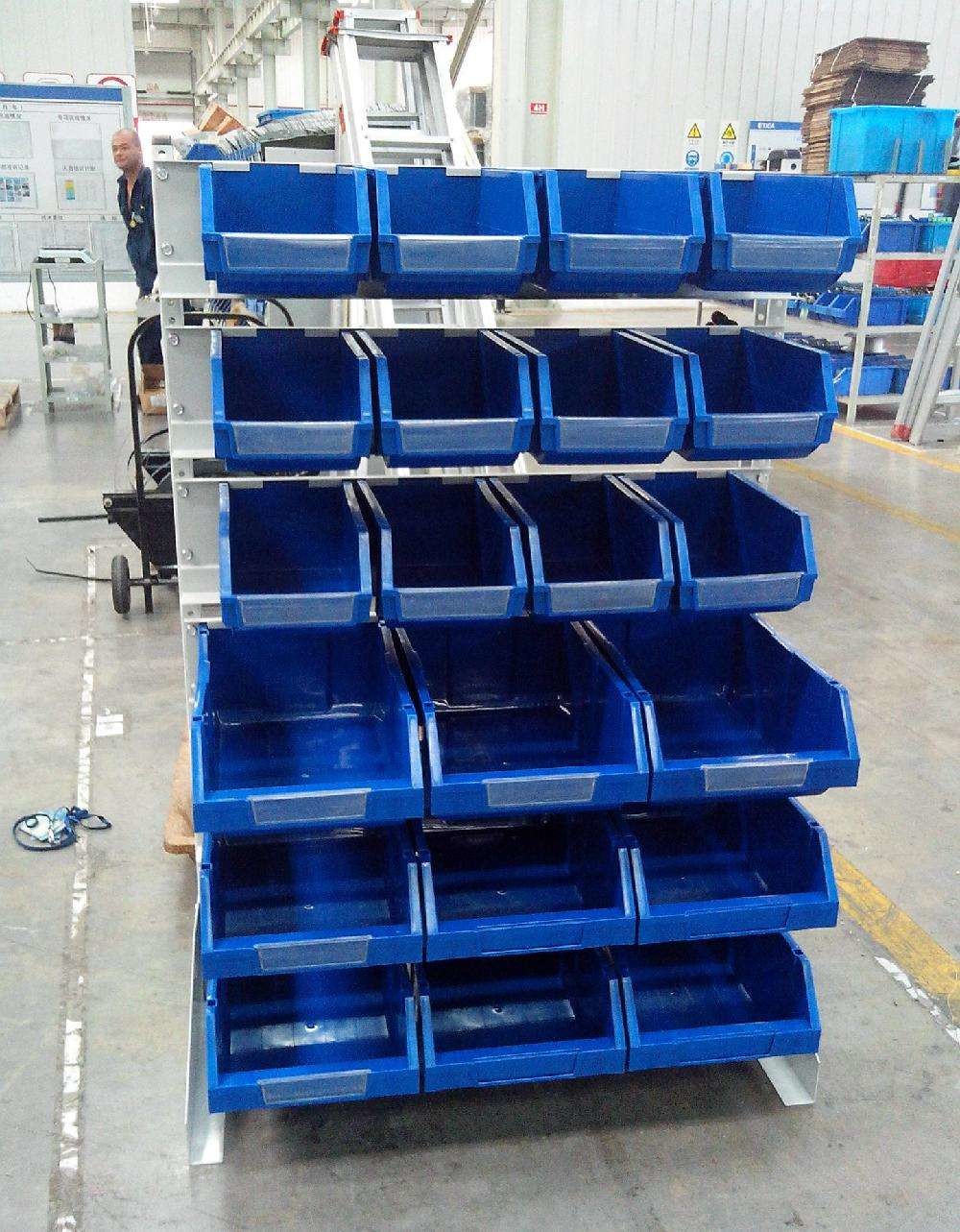 Convenient Handle Caged Trolley On Wheels , Folding Pallet Mobile Cage Trolley
