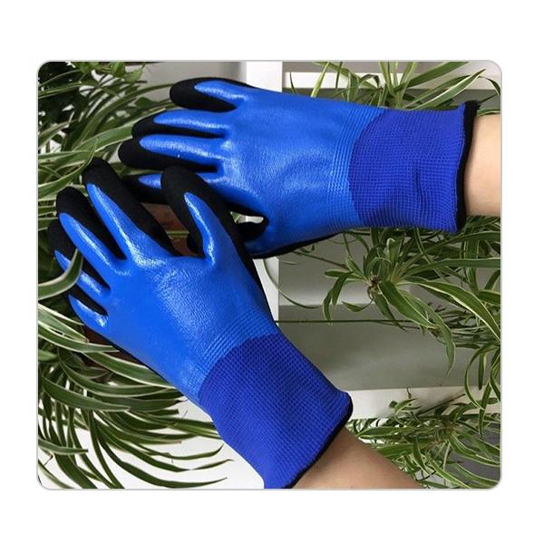 Construction Warm Double Dipping Waterproof Mens Heavy Duty Work Gloves For Cold