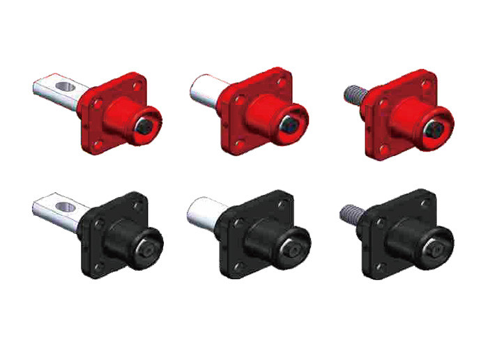Straight Head 120 Amp 1 Pole Waterproof Battery Connectors With Plastic Shell