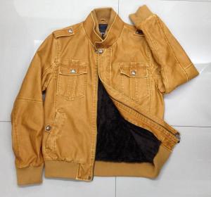 Wholesale B99912# Men's PU jackets stock(men's coat) from china suppliers
