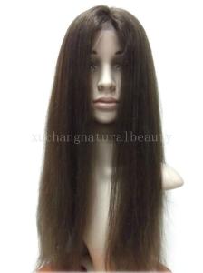 Wholesale Natural Brown Remy Human Hair Glueless Full Lace Wigs No Shedding from china suppliers
