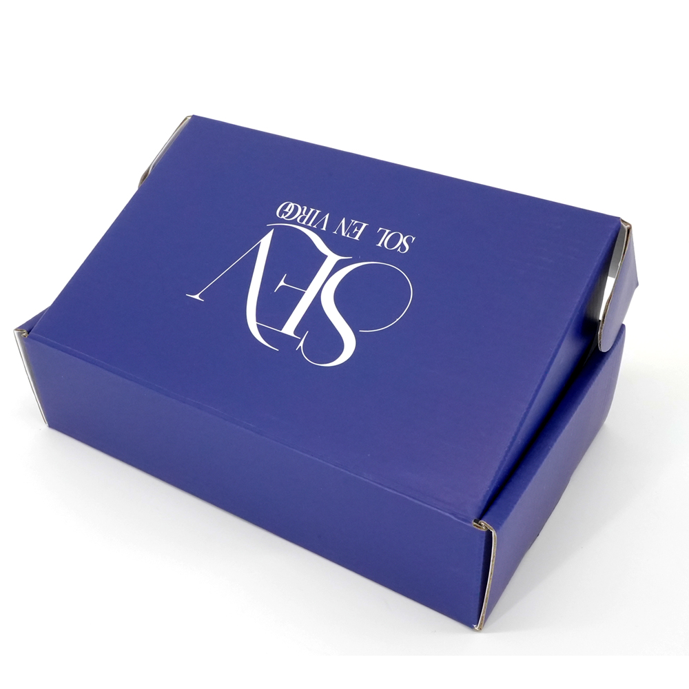 Colorful Luxury White Corrugated Express Mailer Paper Packaging Box For Dress