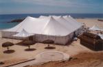 Outdoor Portable Car Garage Tent Windproof With Double - Swing Glass Door