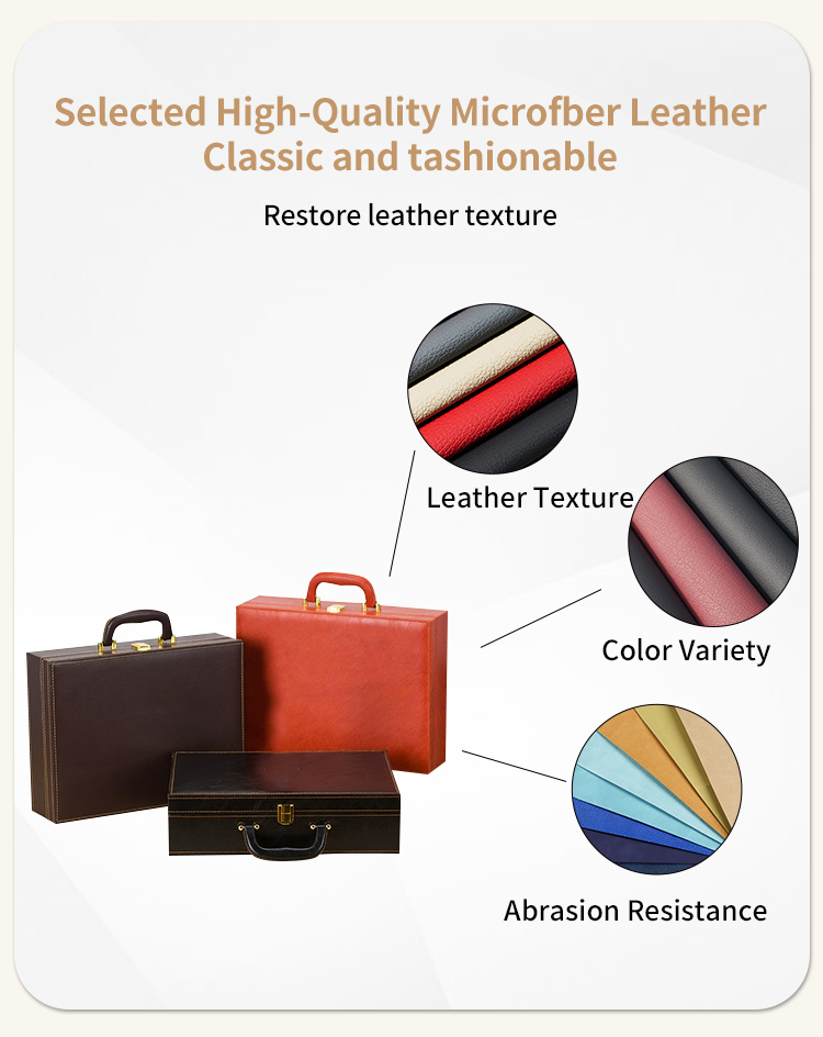  Pu Microfiber Leather For Making Packaging Material