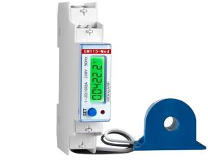 Wholesale 1 Module White EM115-Mod 120/230V 100A Smart Electric Energy Meter from china suppliers
