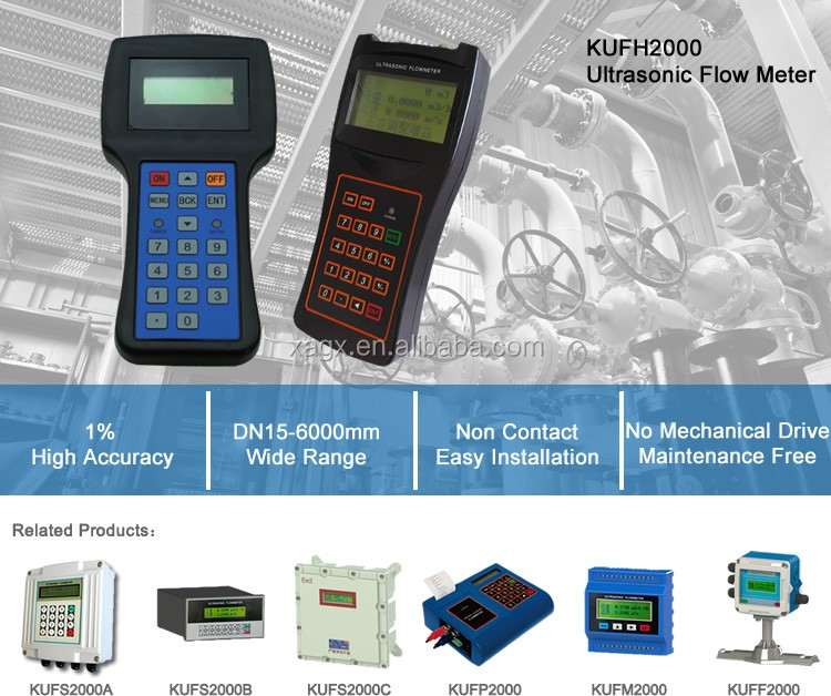 High performance good price handheld ultrasonic hydraulic flow meter
