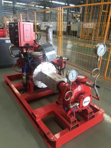 Wholesale Red Diesel Engine Driven Fire Water Pump , Shipyards Fire Protection Jockey Pump from china suppliers