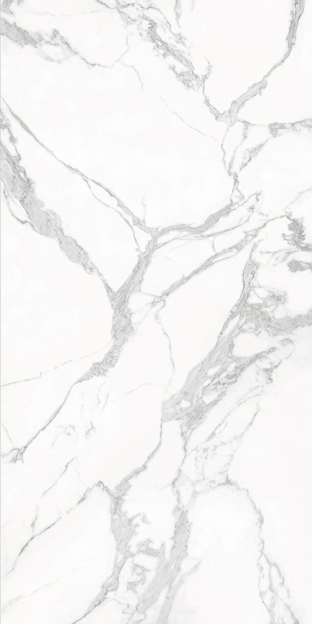 Elegant White Rustic 160*320cm Modern Porcelain Tile For Wall And Floors
