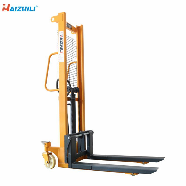 Hydraulic Mobile Pallet Lift Easy Operation 1000kg Single Mast Structure