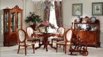 Solid Wood Luxury Wood Dining Room Sets Customized European Dining Room