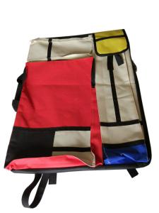 China 4K Hand-Held Double-Sided Drawer Bag Stitching Red And Yellow Blue Multi-Functional Painting Bag on sale