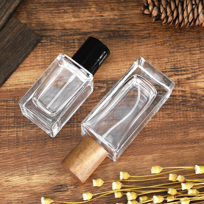 Empty Square 0.5oz Portable Refillable Perfume Bottle Bayonet Recycle