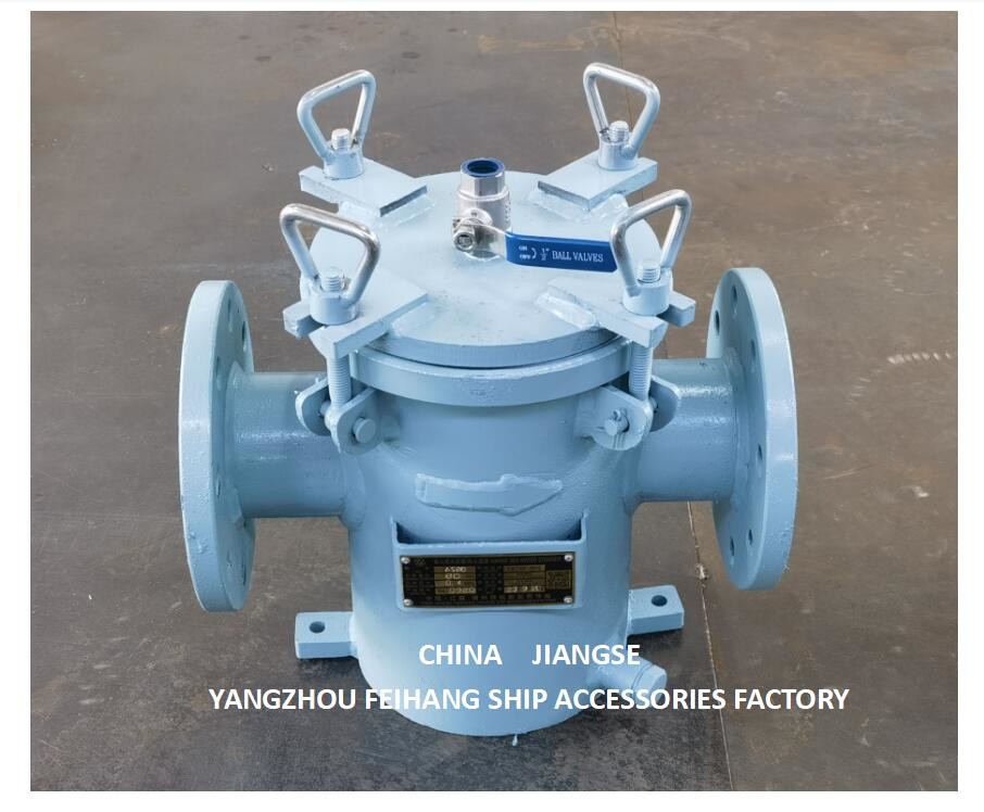 Marine Seawater Suction Filter Model As80 Cb/T497-2012 Body Carbon Steel Filter Cartridge Stainless Steel