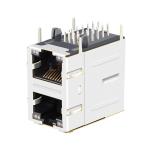 LPJG17561A47NL 10/100/1000 Base-T Tab Up Yellow&Green/Yellow&Green LED 2X1 Port