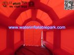 Promotional Red Inflatable Tent , Commercial Grade PVC Inflatable Tunnel Tent