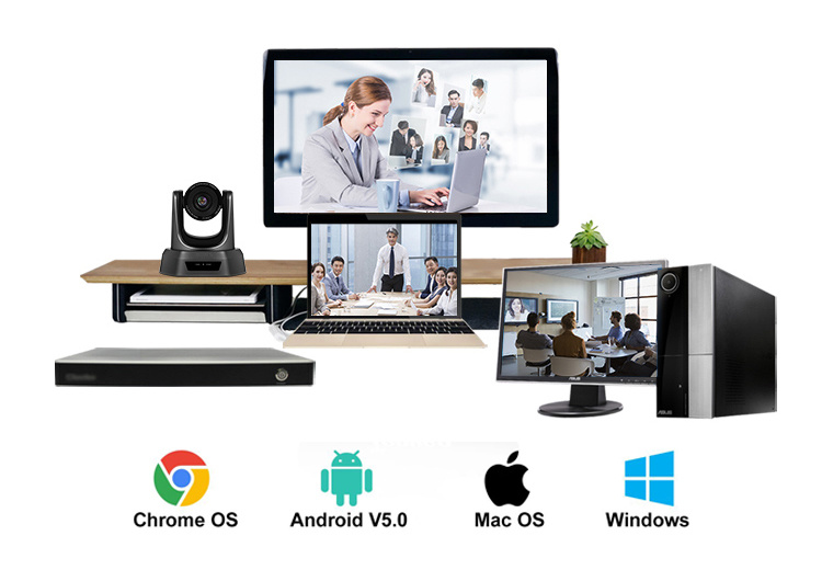 Tongveo Nv20A HD 1080P PTZ Conference Camera 20X Zoom USB Conference Cam HDMI and SDI Output Simultaneously for Big Meeting Rooms