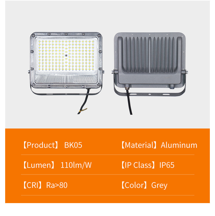 30Watt 50Watt 100Watt 150Watt Led Flood Light 5m Detection Luminaire Housing Construction Lamp