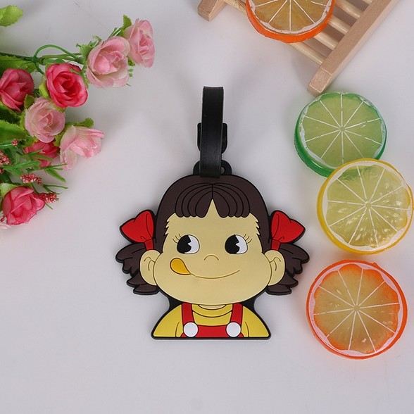 2018 Durable prevent luggage missing pvc luggage hang tag/travel 3D silicone luggage handle tag