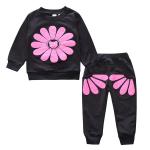 Children'S Outfit Sets Girls Sunflower 2 Piece Sets Kids Casual Sets