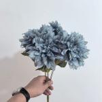 Dahlia silk flower shooting props, wedding hall table decoration