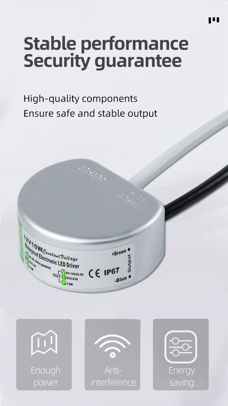 water proof smps 12V0.83A10W single output SMPS with CE DC12V10W full watt Iron Case for LED Lighting Factory Outlet