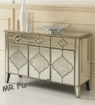 Unique Mirror Furniture Set For Bedroom Venetian Design Queen Size Bed