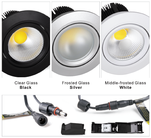 art gallery led light 6w cob led downlight 75mm with CE ROHS ERP VO FCC