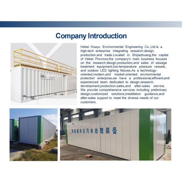 High Quality Water Filter Water Recovery System Compact Mbr Sewage Treatment Plant