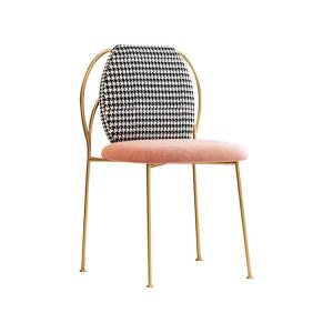 Wholesale Luxury Nordic Upholstered Dining Chairs , Post Modern Round Dining Chairs from china suppliers