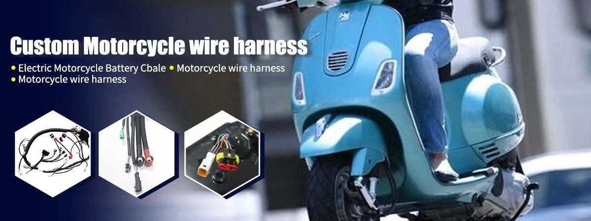 JAE Connector Motorcycle Wire Harness Assembly 4AWG-28AWG Alkali Resistant