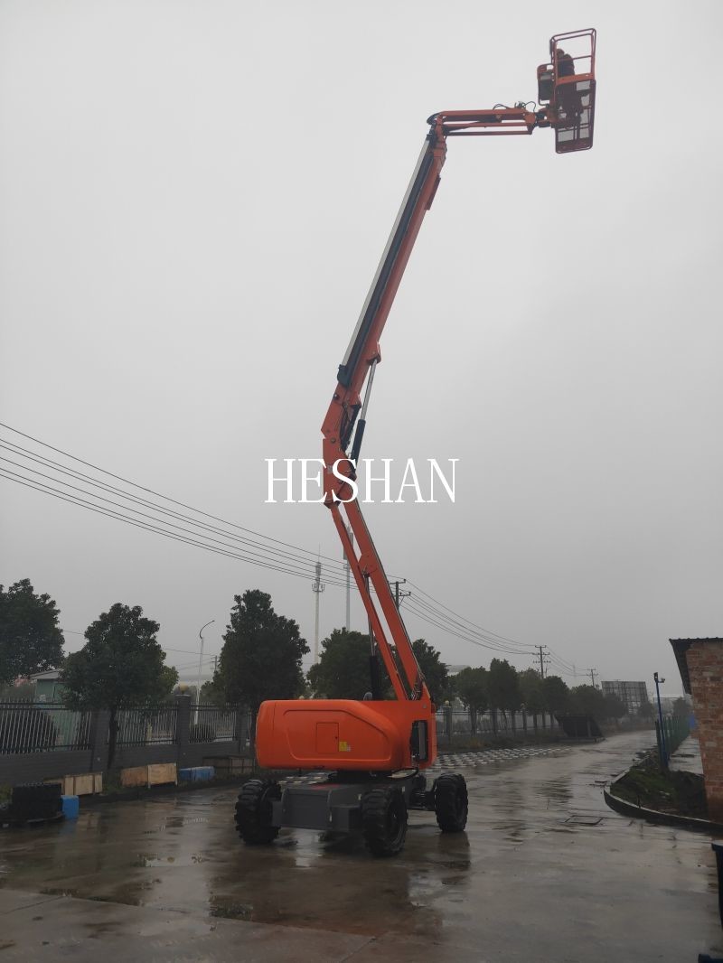 Industrial Articulated Boom Lift Hydraulic Cherry Picker Man Lift SGS Approved