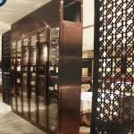 Gold Plated Indoor Laser Cut Room Divider Panels Stainless Steel