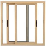 Aluminum Profile UPVC Vertical Sliding Glass Windows Residential Sliding Doors