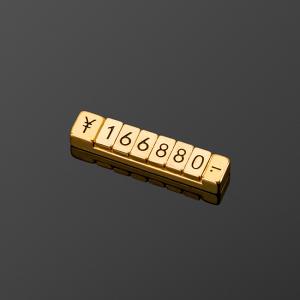 Wholesale Gold Metal Magnetic attraction Fixed Length Flat Concave Number Price Tag from china suppliers