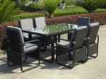 Contemporary Dining Set , UV Resistant KD Rattan Furniture Sets