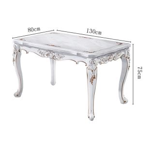 Wholesale European Retro Paint Rectangular Marble Dining Table from china suppliers