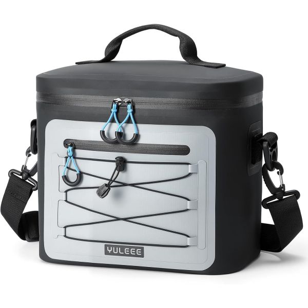 Waterproof Cooler Bag, 7/16/30 Can Soft Sided Small Portable Insulated Cooling Pack, Everyday Lunch Cooler, Leakproof Ice Chest for Beach, Camping,