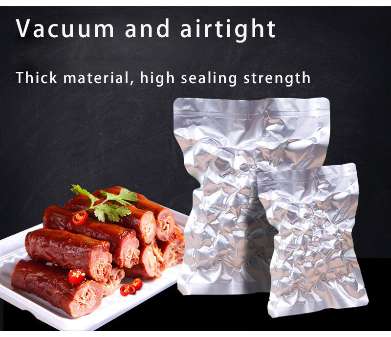 Heat Seal Vacuum Open Top Mylar Aluminium Foil Packing Pouch GRS BRC