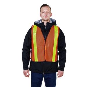 Wholesale R112 Mesh Fabric PVC Tapes Adjustable Safety Reflective Clothing Vest for Unisex S-3XL from china suppliers
